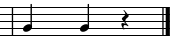 Partial measure at the end