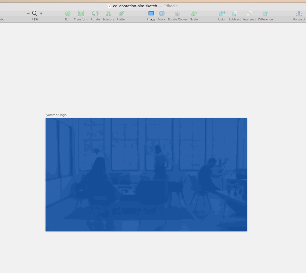 GIF of moving the rotation center for selected layer in Sketch 3