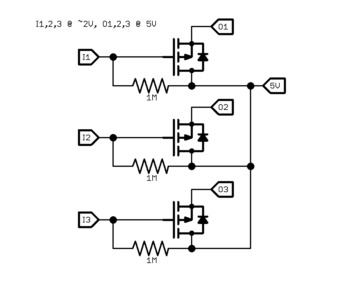 3 way level shifter