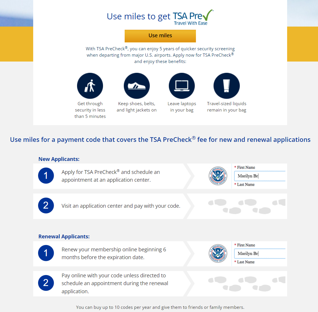 Front page of securityfees.mileageplus.com Jan 20, 2023