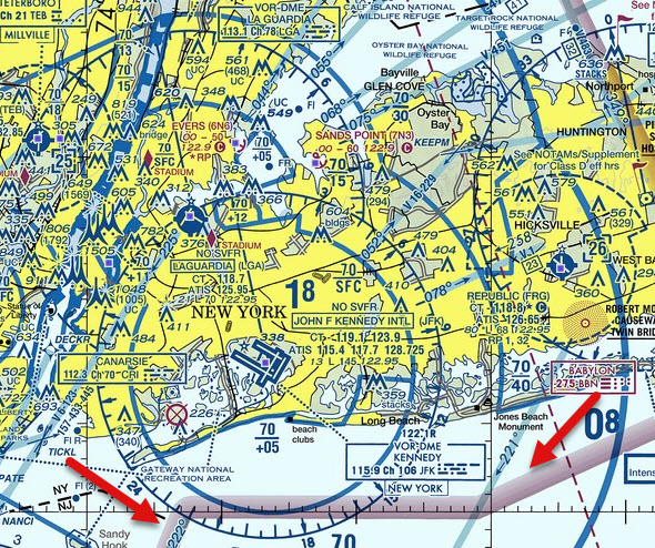 New York E5 airspace 