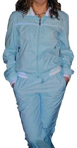 blue tracksuit