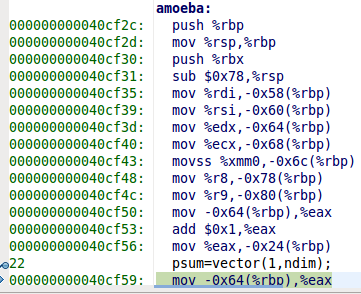 Inside <code>amoeba</code>