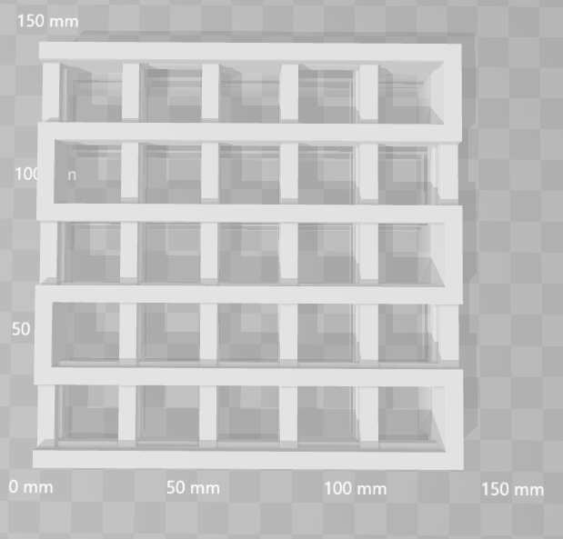 4-lattice layer; for making a gradient lattice, for instance, I like to add another 4-layer with smaller porosities or windows. The first 4-layer 88 or 99 then the second 4-layer 5*5. The shared image would be the second 4-layer