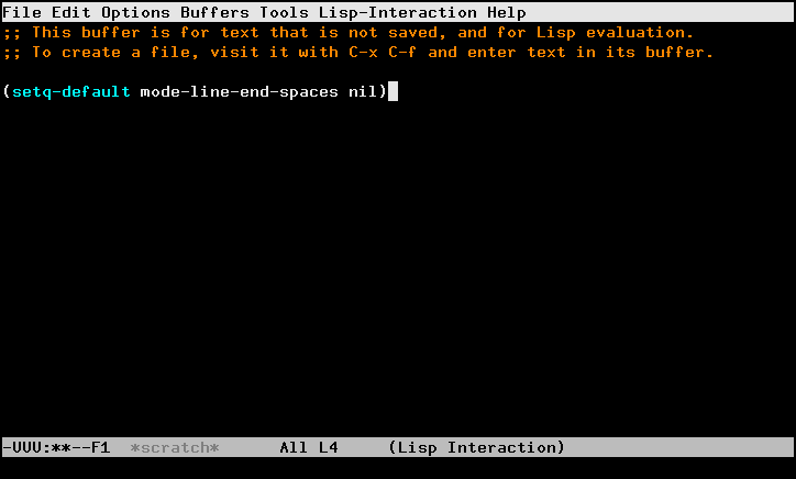 Emacs mode line without trailing dashes