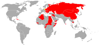 States that recognised the GDR in 1970