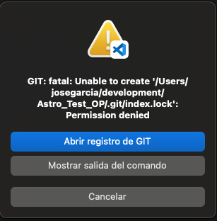 aparece este error