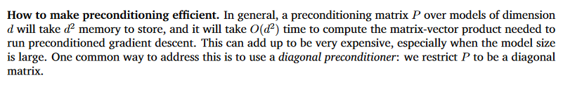 how to make preconditioning efficient