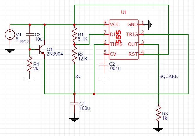 R-C kick start circuit