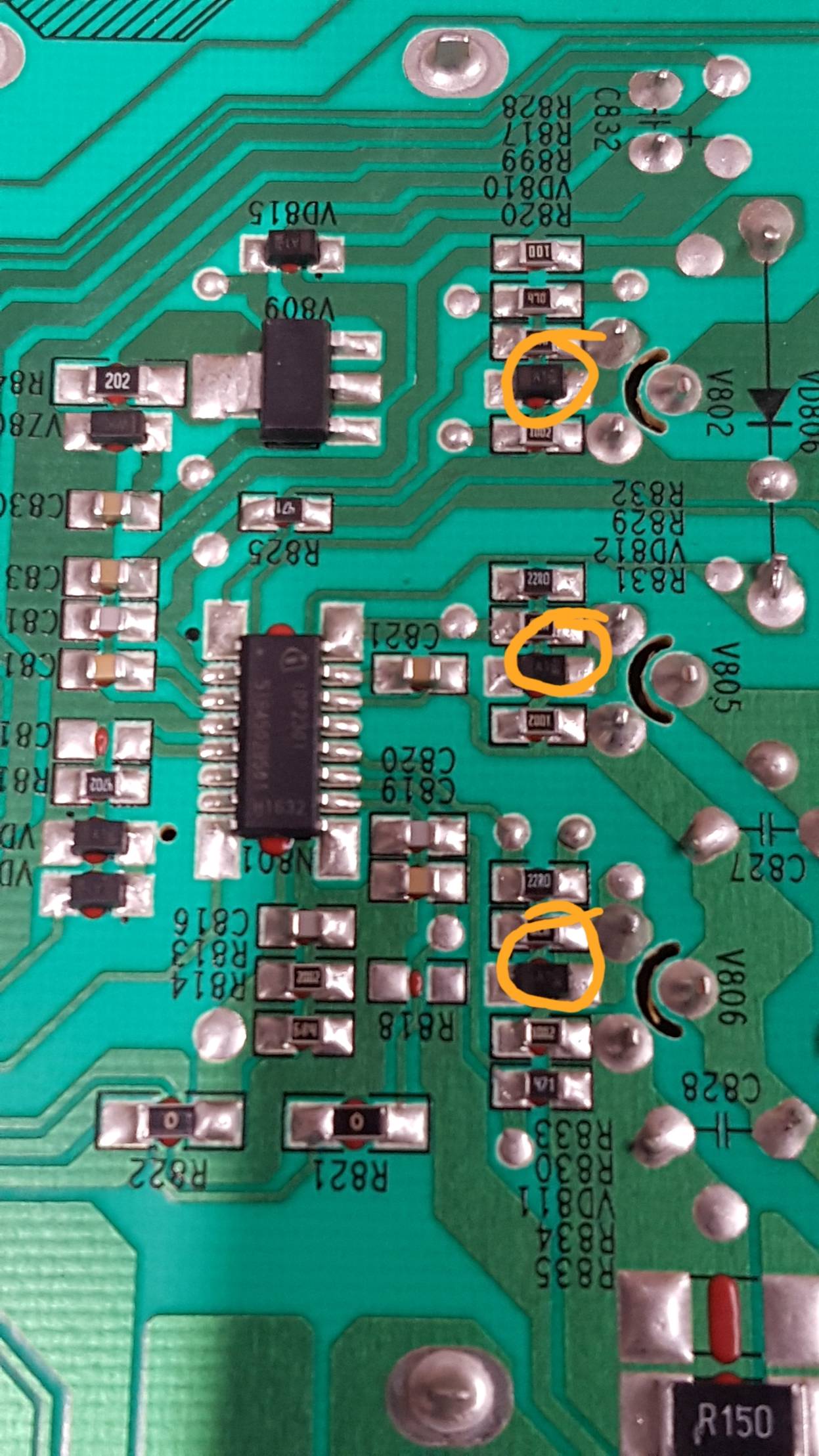 SMD diode in circuit