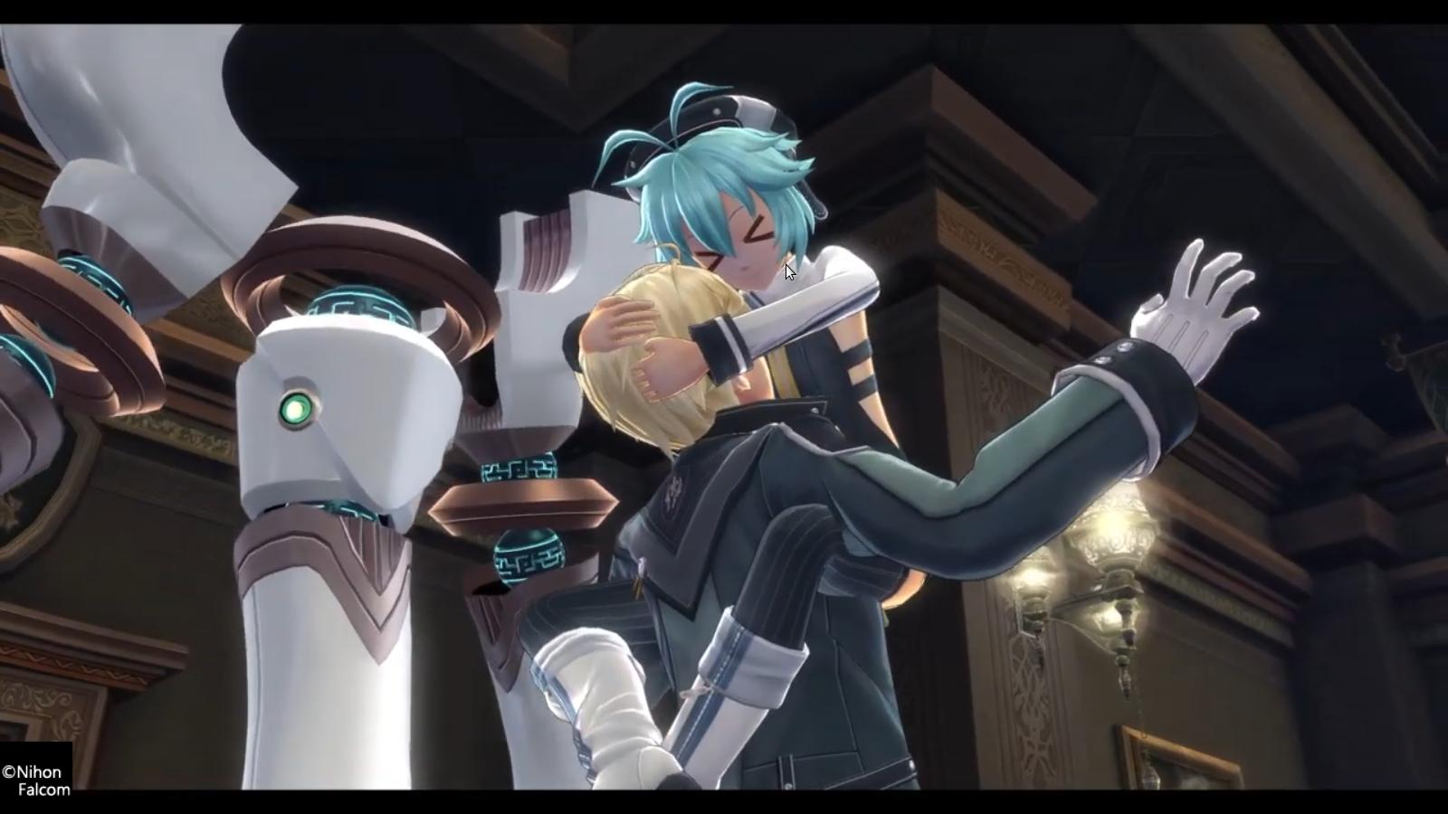 Oz74 unit (called millium) hugs jusis albarea in trails of cold steel 3