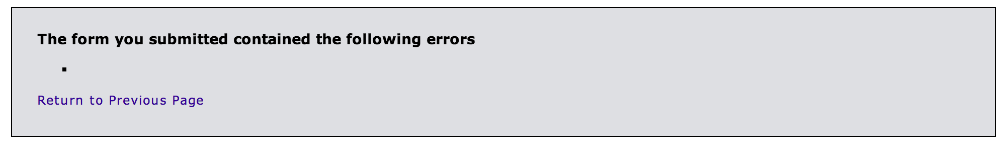 ExpressionEngine error message