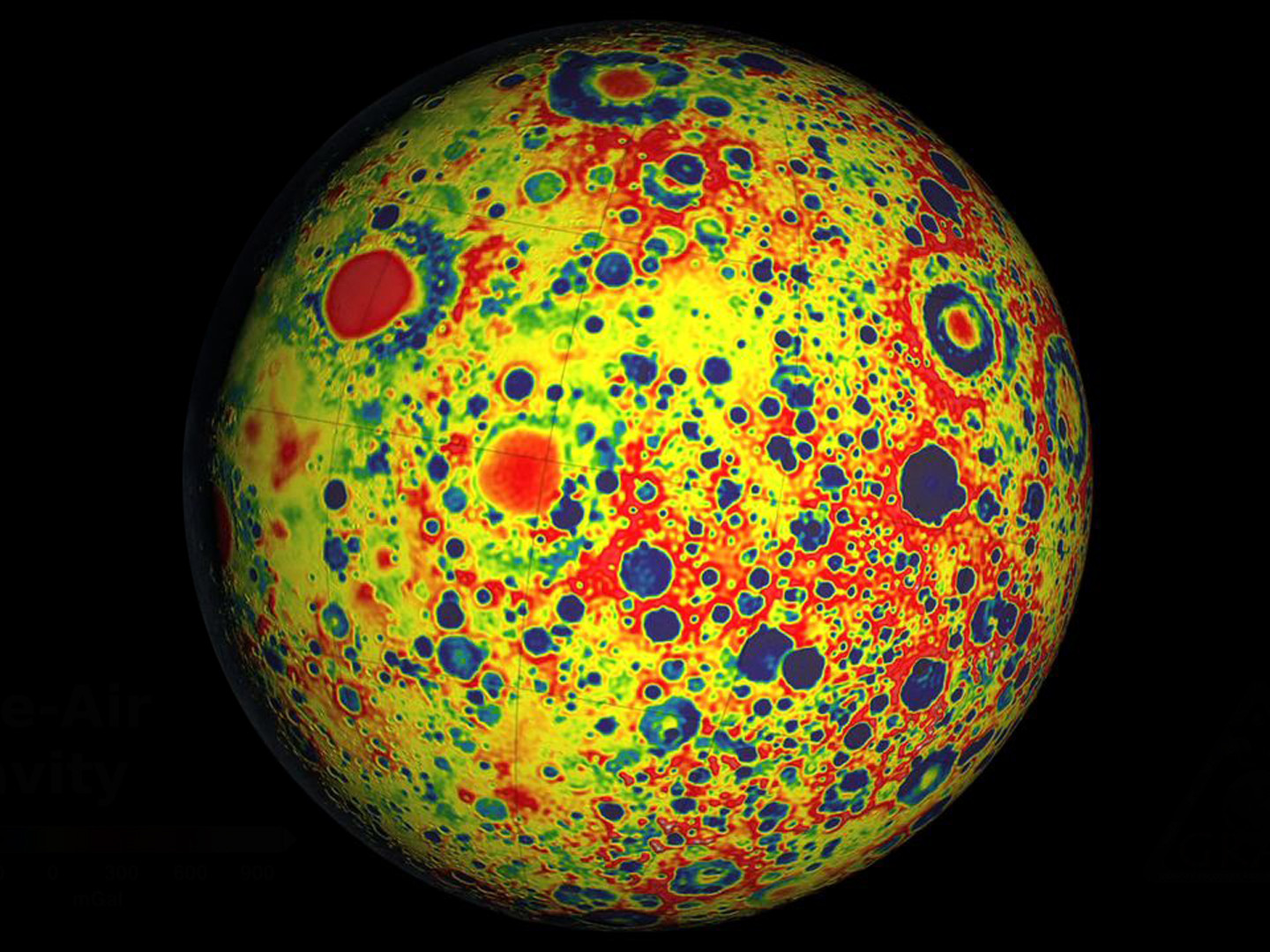 GRAIL lunar map