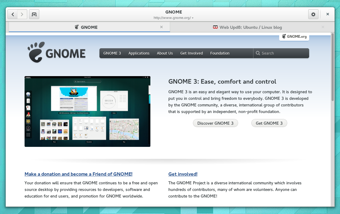 A March 2014 screenshot of Web