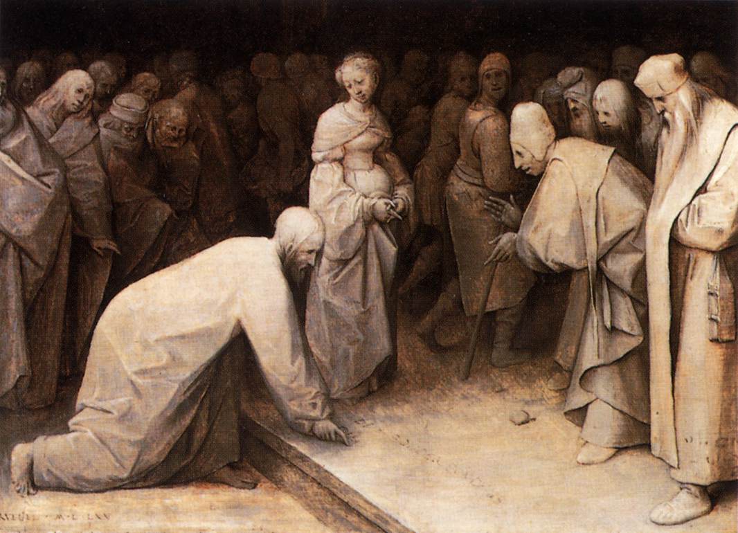 Christ and the Woman Taken in Adultery - Pieter Bruegel the Elder - 1565