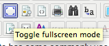 JCE Full Screen mode button