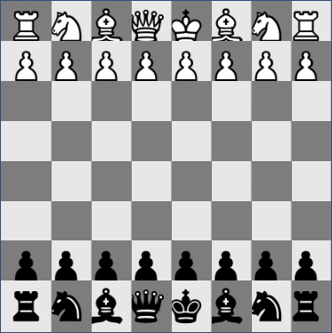 overlapping chess tiles