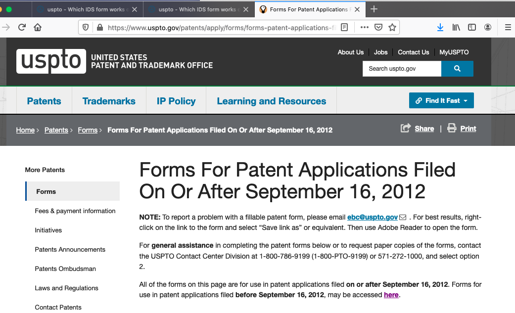 screen shot forms post AIA