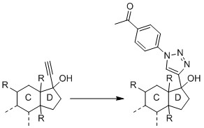 Substance before and after the CuAAC reaction