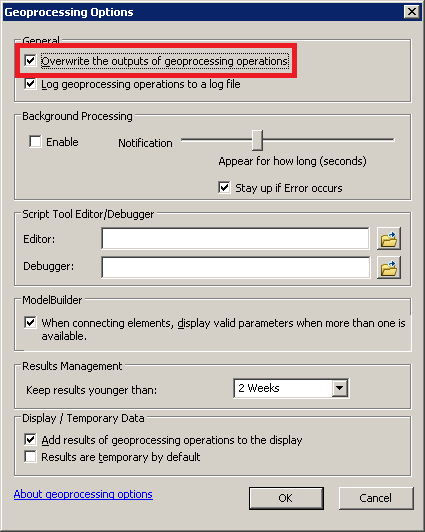 Overwrite Outputs