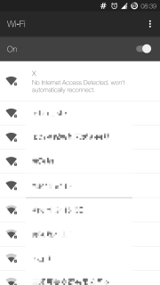 WiFi list