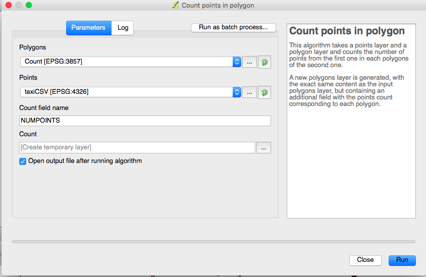 Setting for Count Function