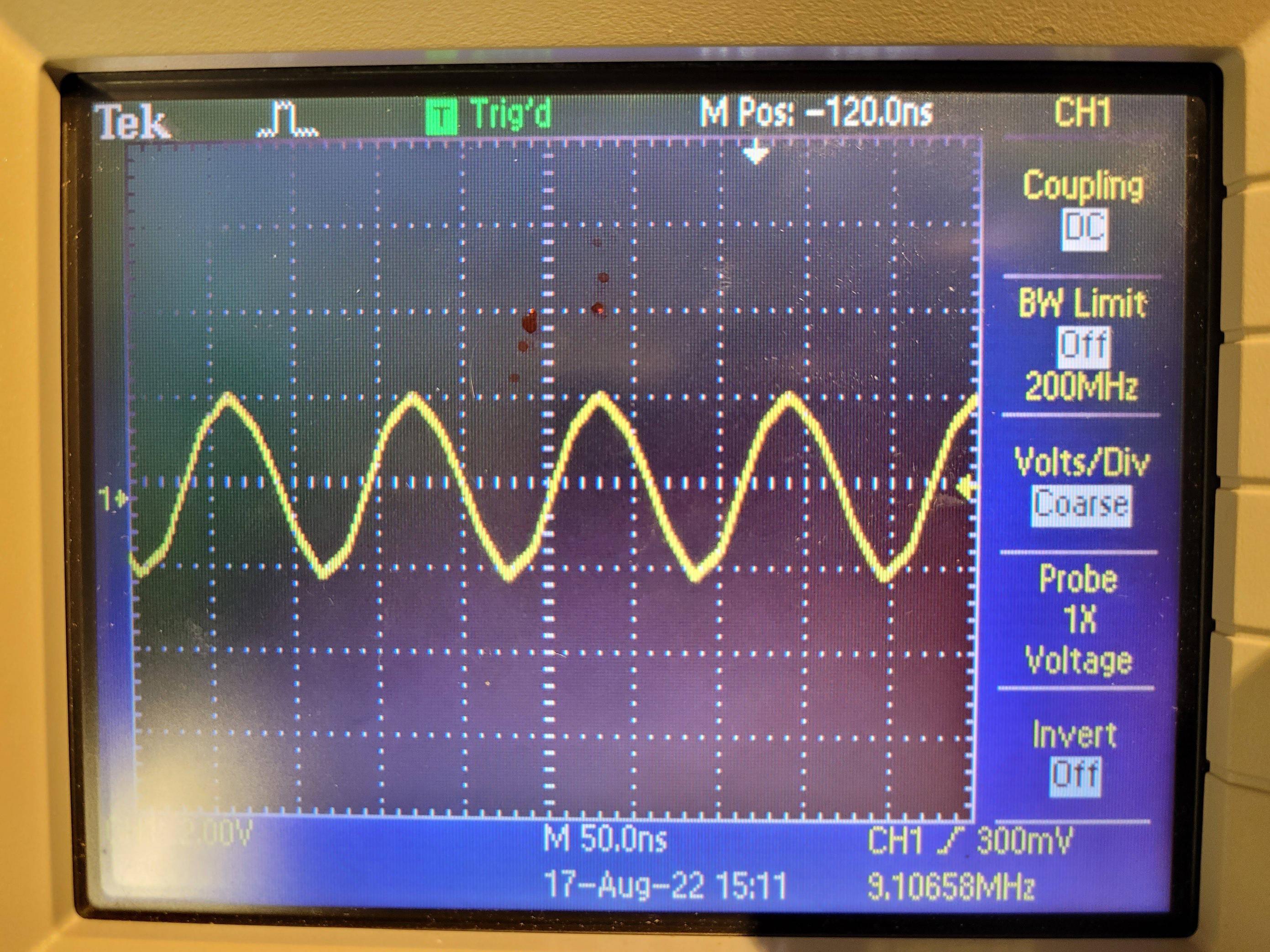 Oscilloscope observation