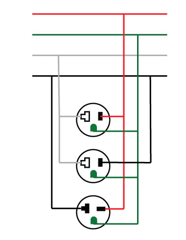 110V & 220V wiring diagram.