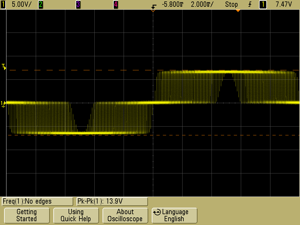 Figure 1: Inverter Output no filter