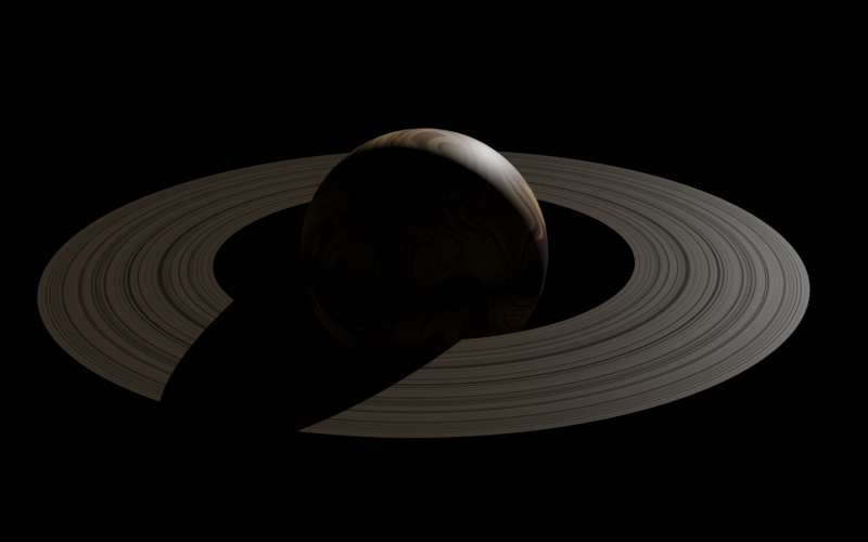 Saturn example render: top