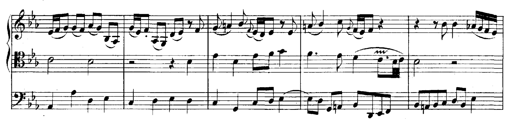 a few bars of BWV 645