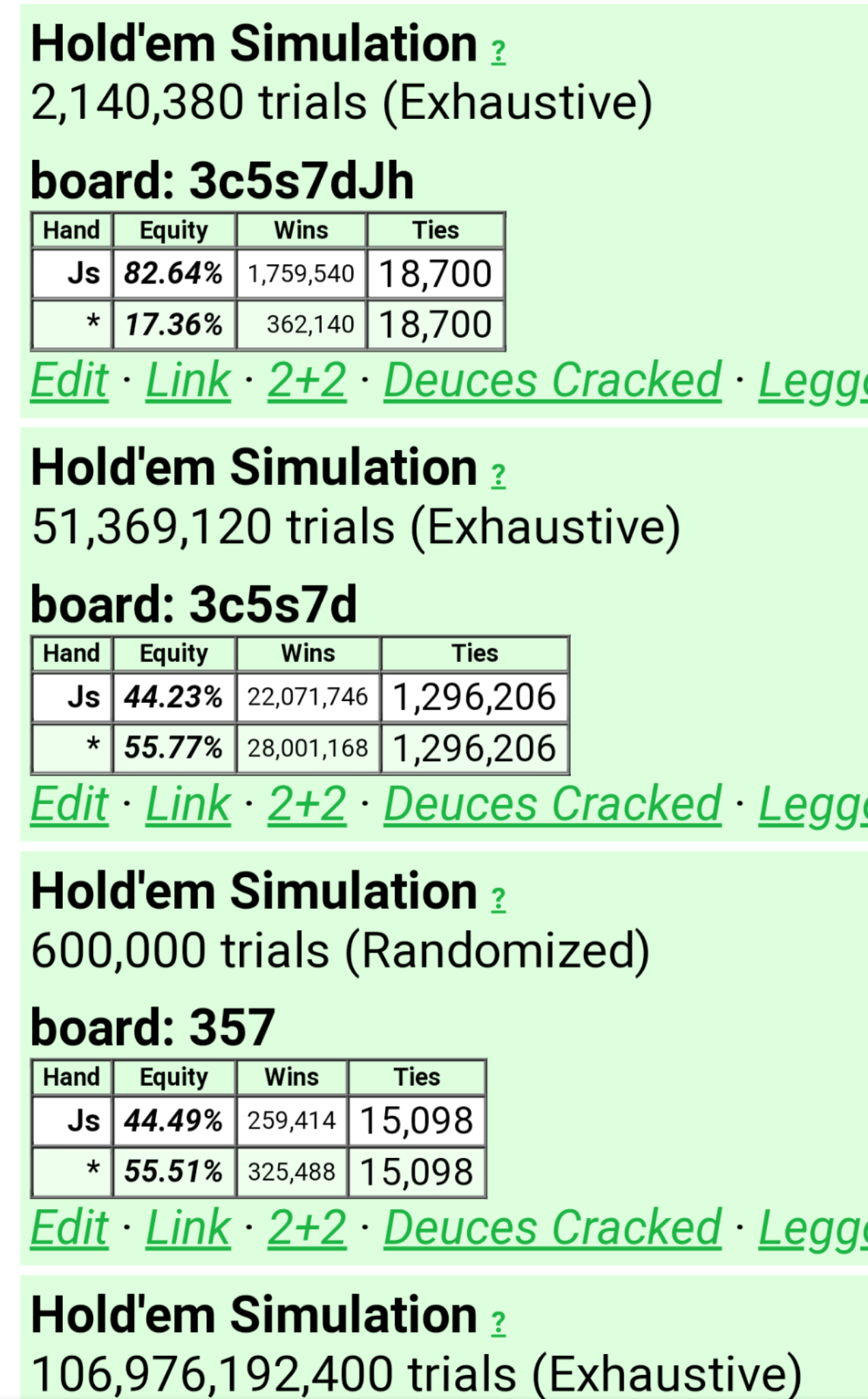 J's vs 357