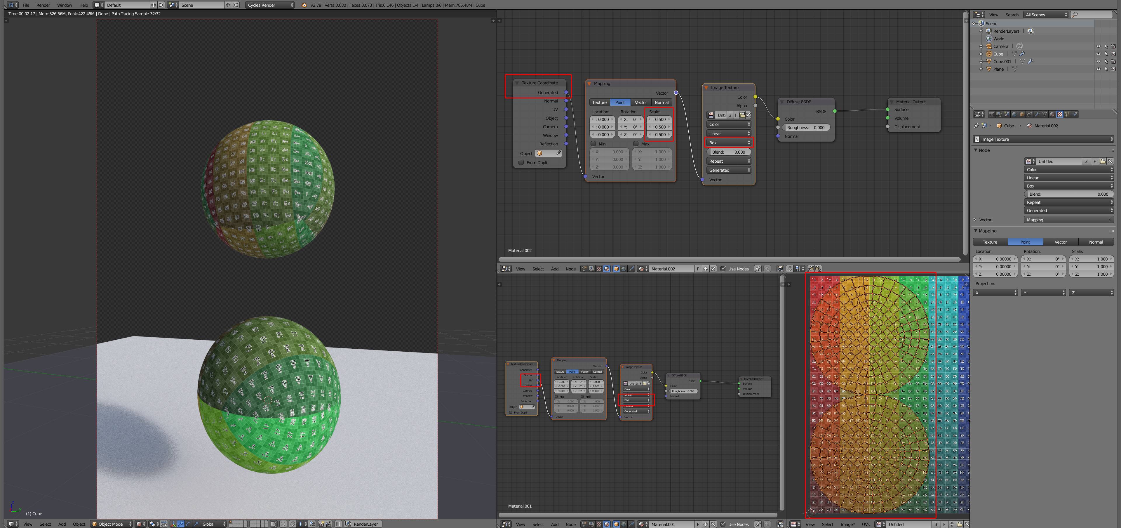 box mapping blender