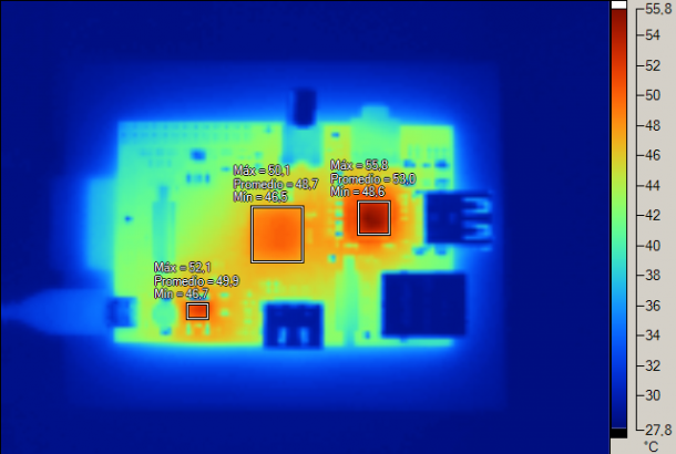 Thermal image at idle