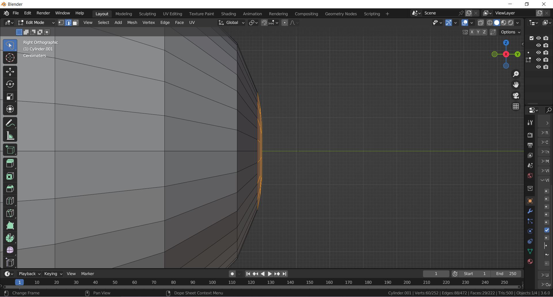 Slight adjustment of the geometry to achieve a more round surface in the end.