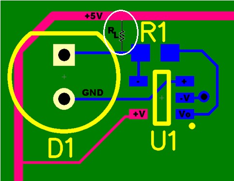 Layout of a electrometer.