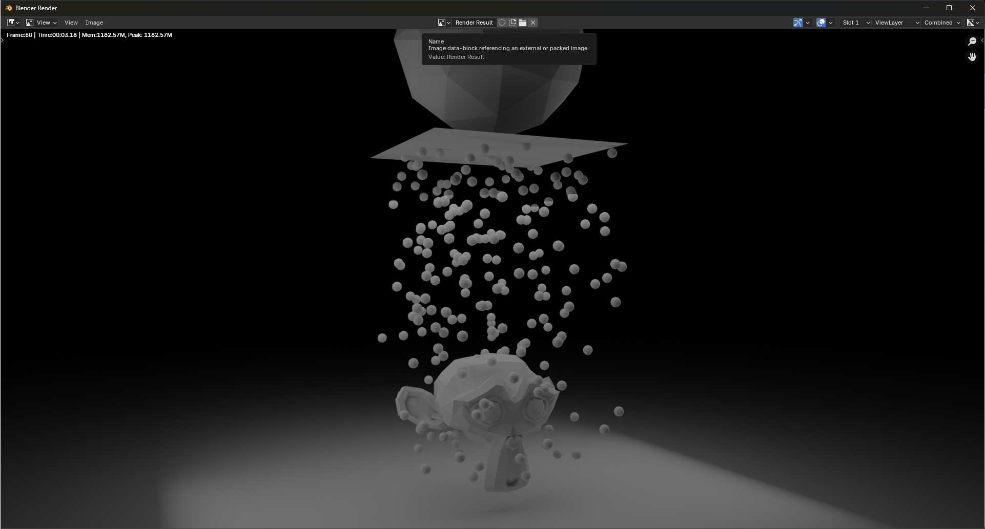 Before Scaling the emitter and particle object