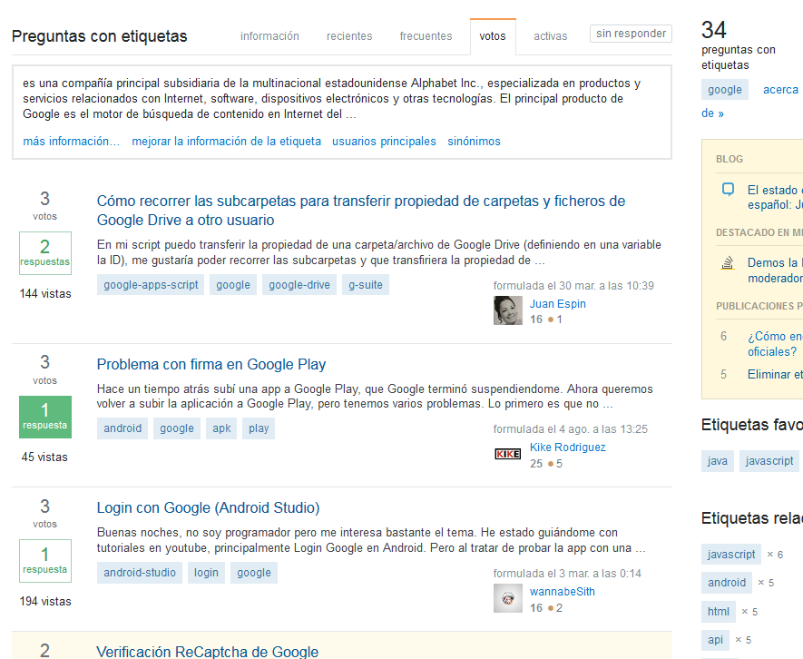 Captura 34 preguntas con google