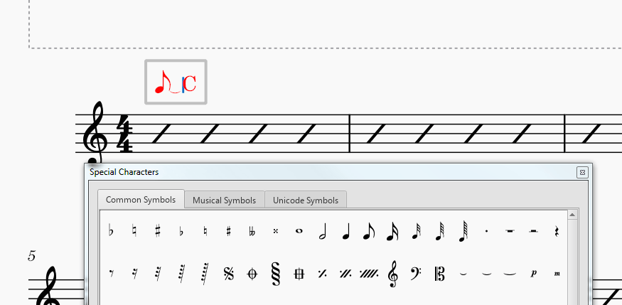 MuseScore 3 add push symbol 2