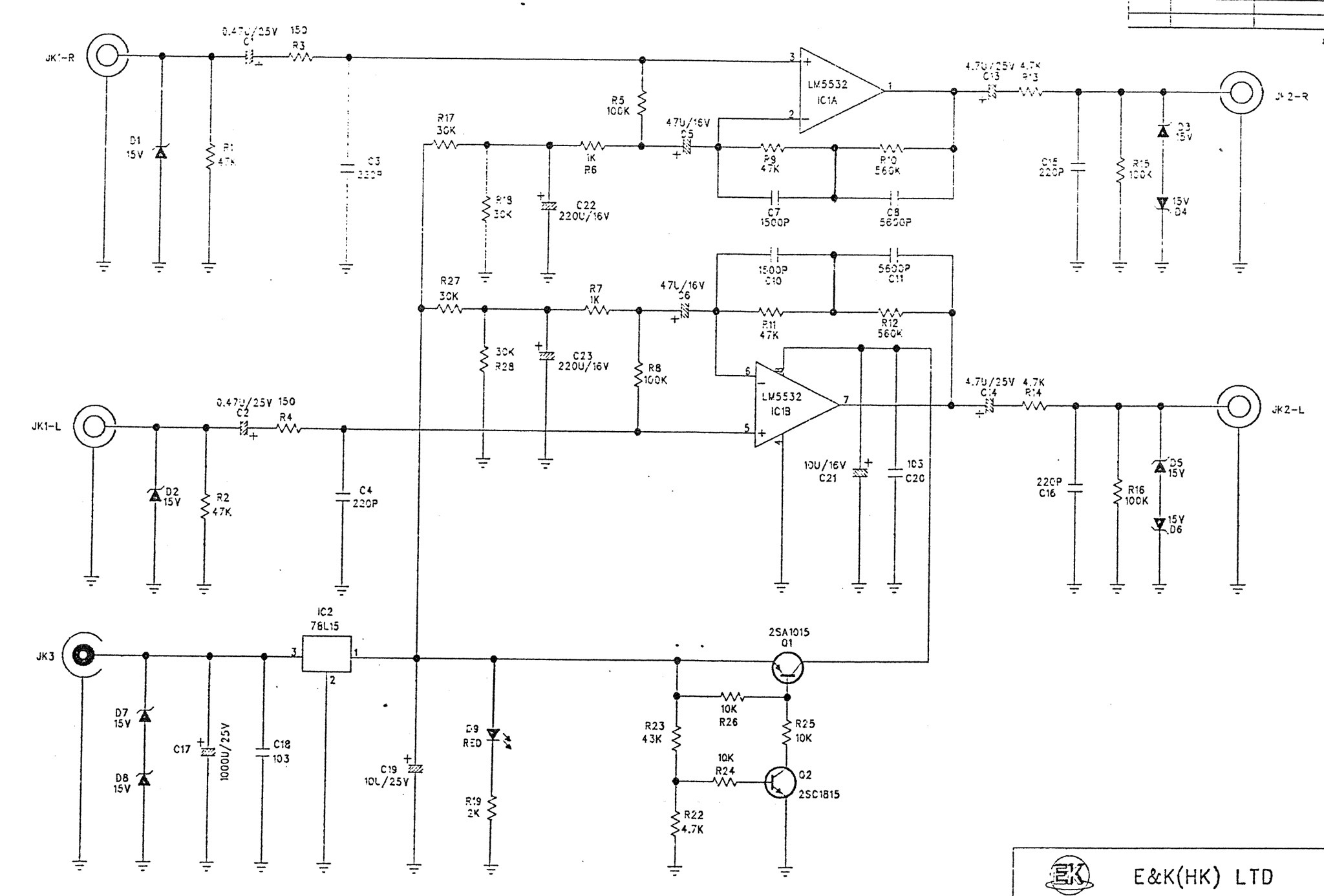 Phono Pre-Amp Circuit