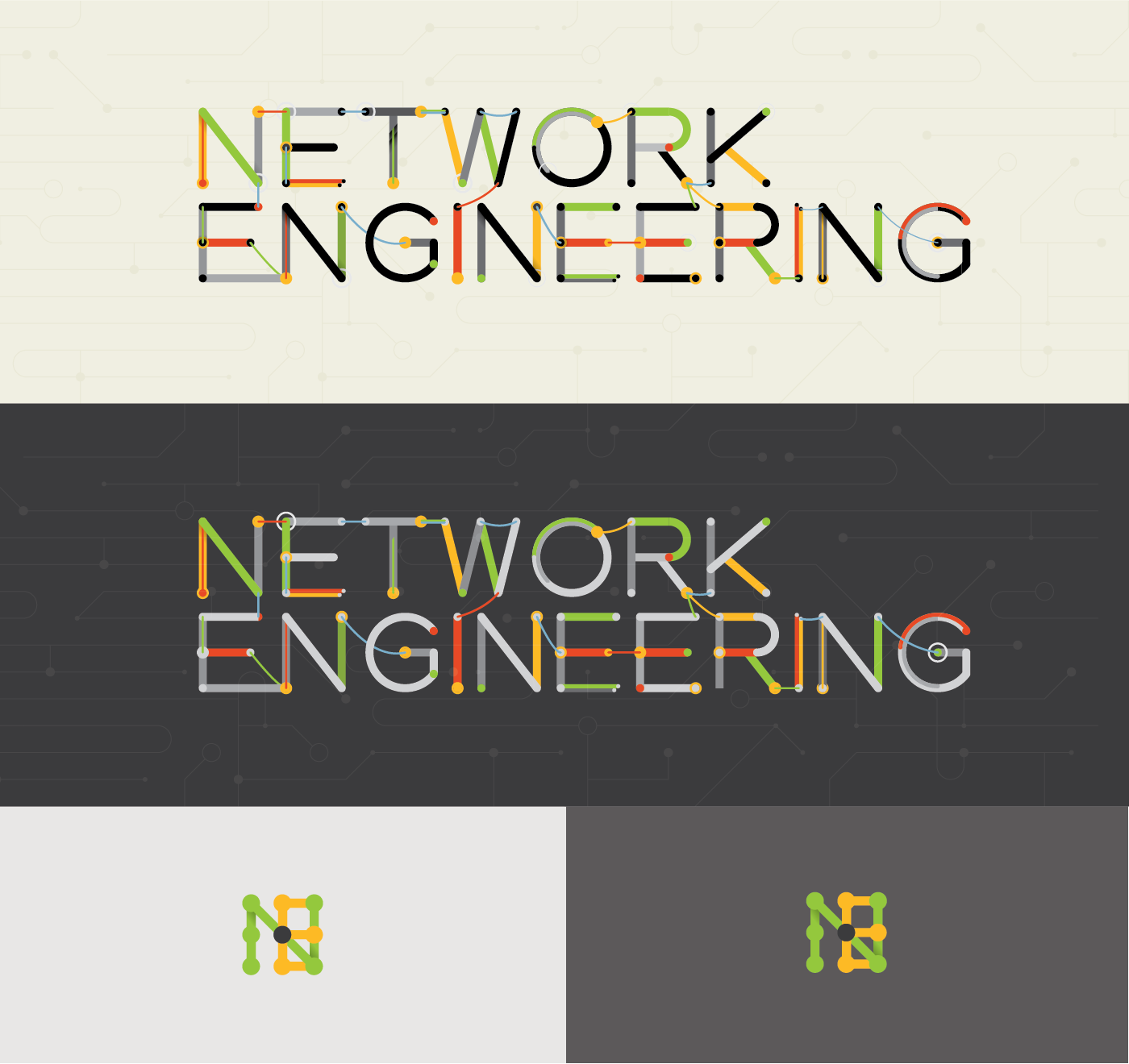 Network Engineering logo concept