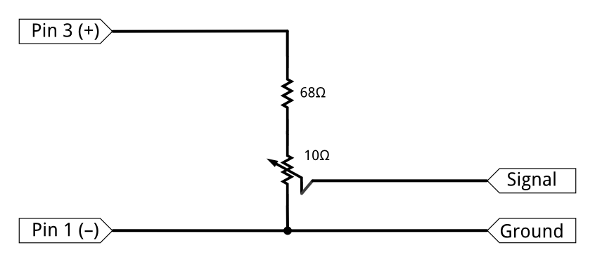 simplified schematic of the instrument level output