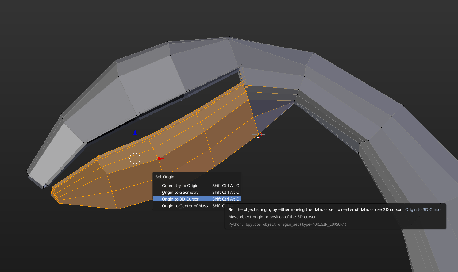 Trying to move Origin Point