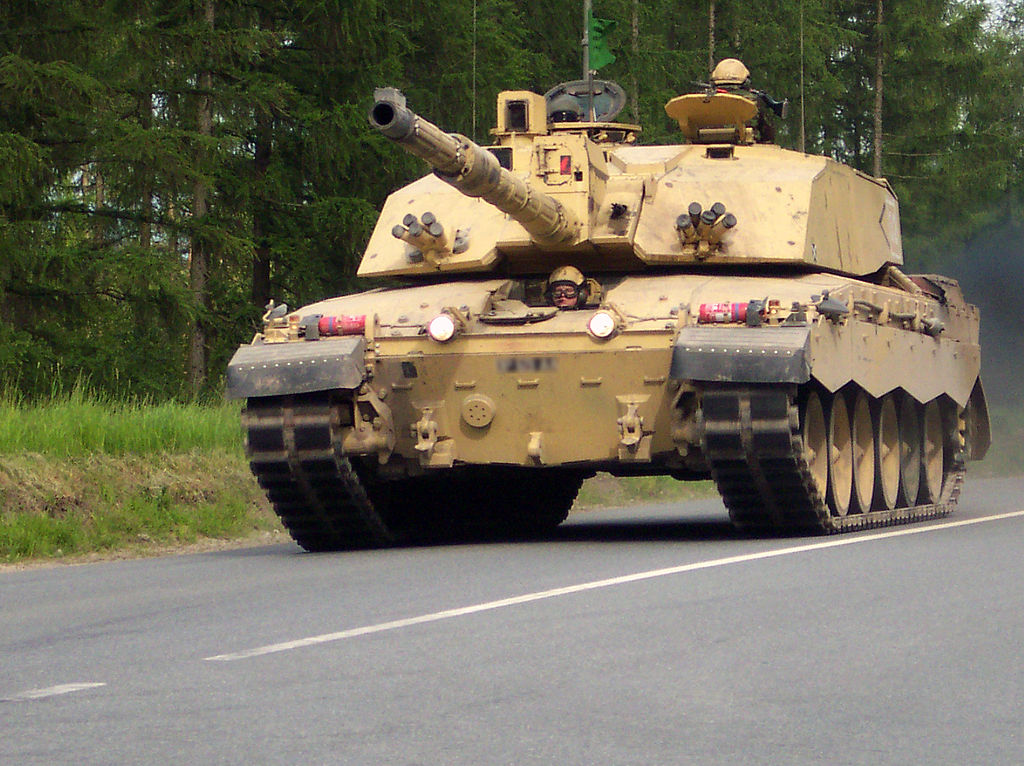 A Challenger 2 tank