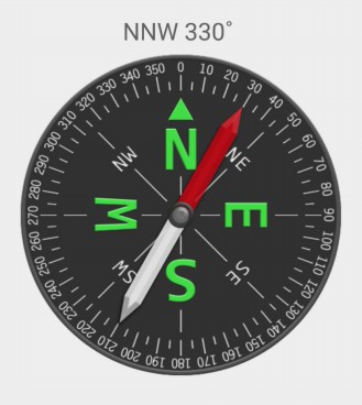 compass bearing example