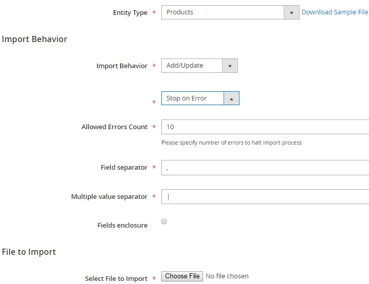 Import Method