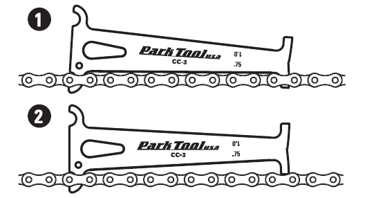 Chain wear indicator