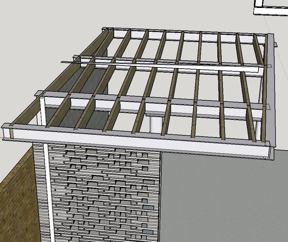 3D mockup of roof