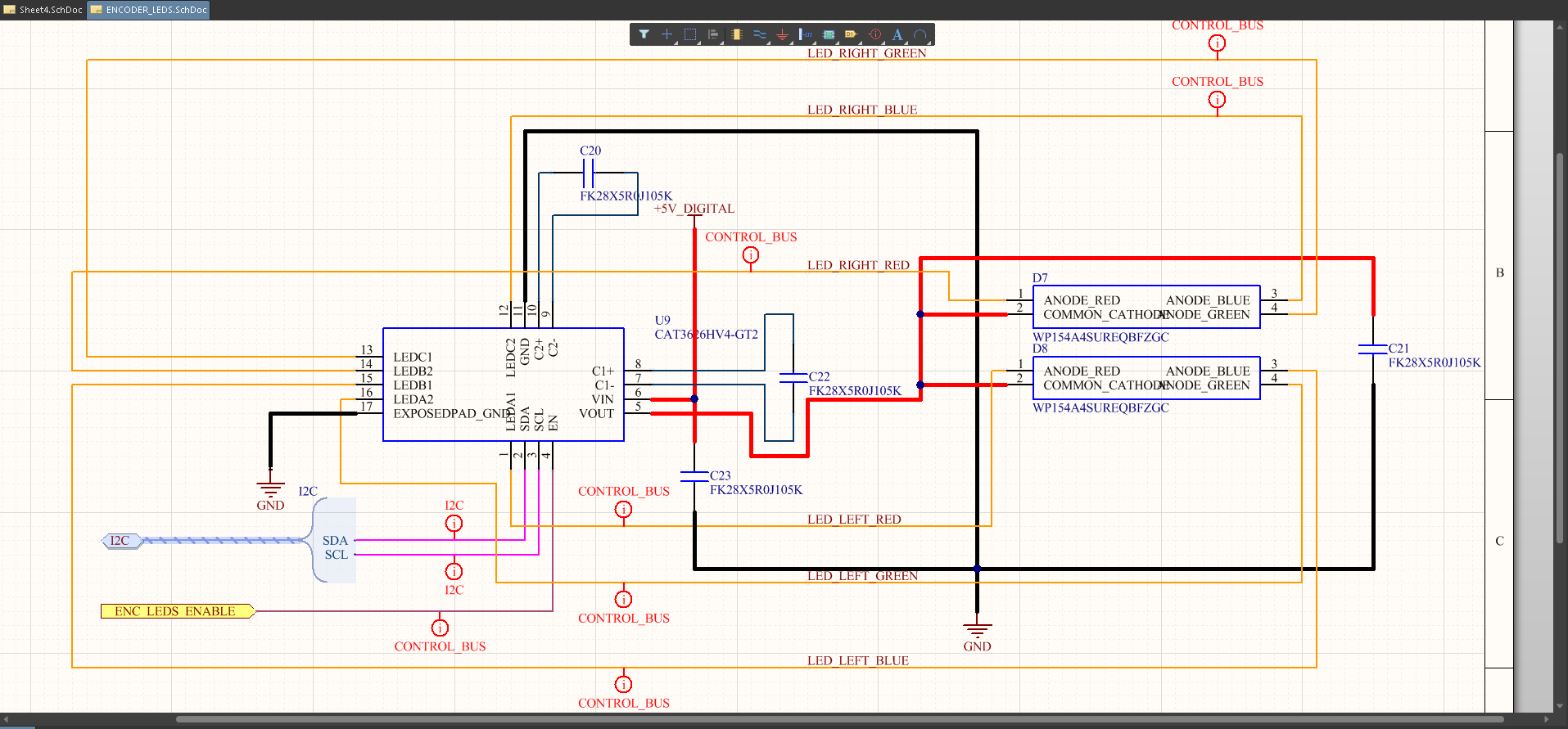 RGB LED Driving Schematic