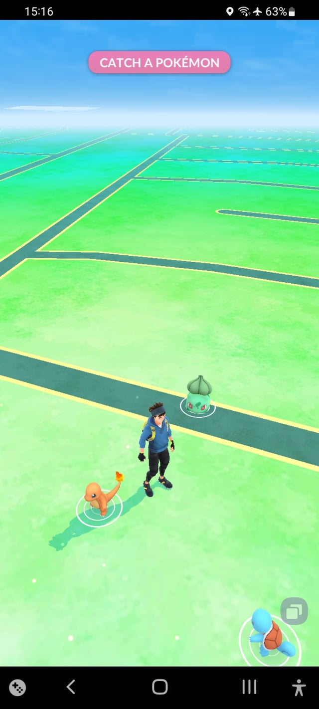 Pokemon go screen